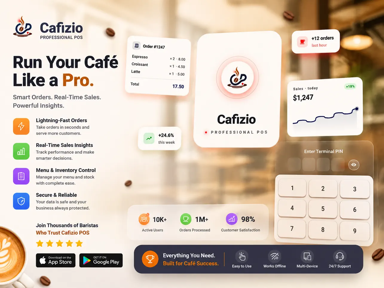 Screenshot #4 pour Cafizio POS - Cashier System