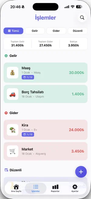 Çetele: Bütçe Takibi screenshot 2