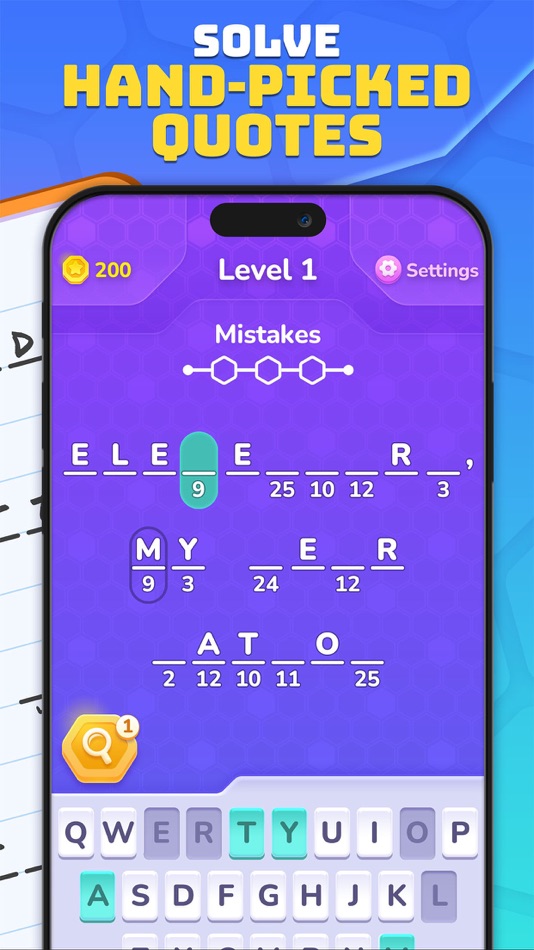 #2. Cryptogram +: CryptoQuote Game (iOS) 由: Megarama Games Ltd