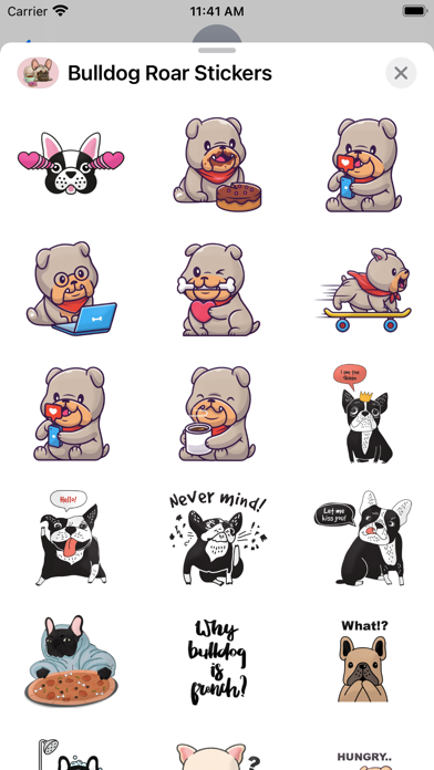 Bulldog Roar Stickers Screenshot