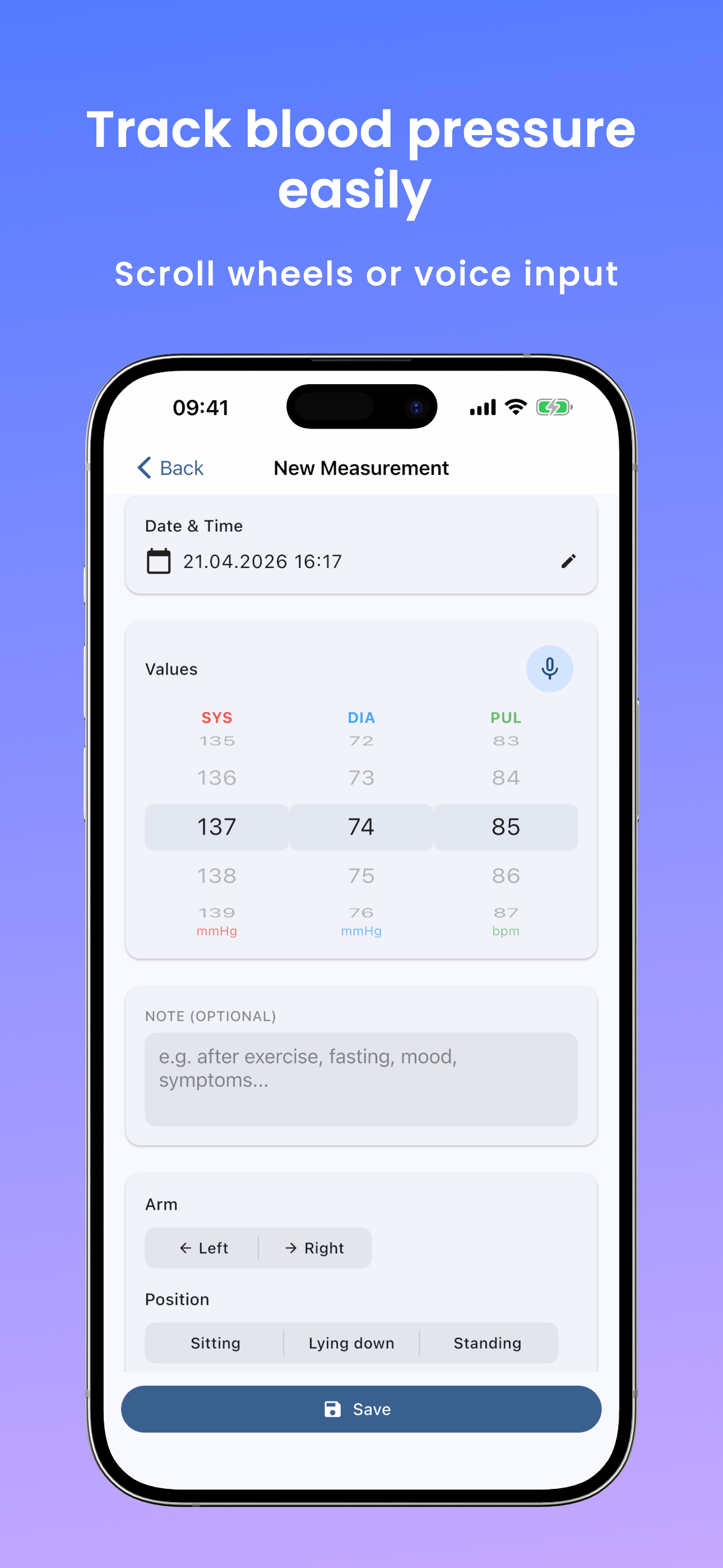 CardioLog: Blood Pressure Log