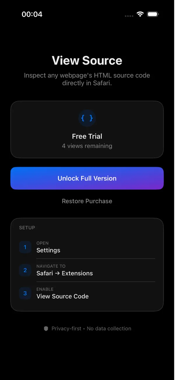 #4. View Source Code (iOS) By: Polarity Labs Pte. Ltd.