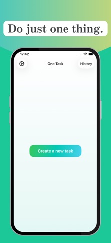 One Task: One Focus Screenshot 1 of 4