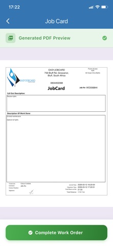 EasyJobCard Screenshot 7 of 8