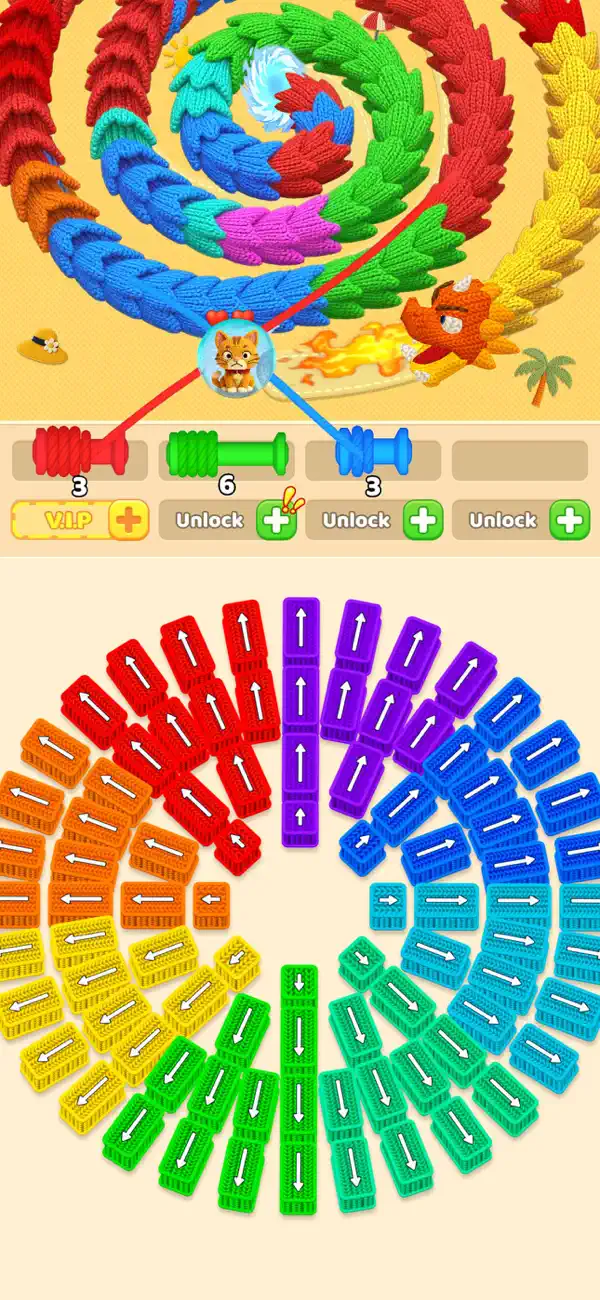 Wool Crush -Escape Traffic Jam iOS Mod IPA screenshot 3 - iOS game interface