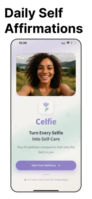 Celfie: Daily Affirmations screenshot 1