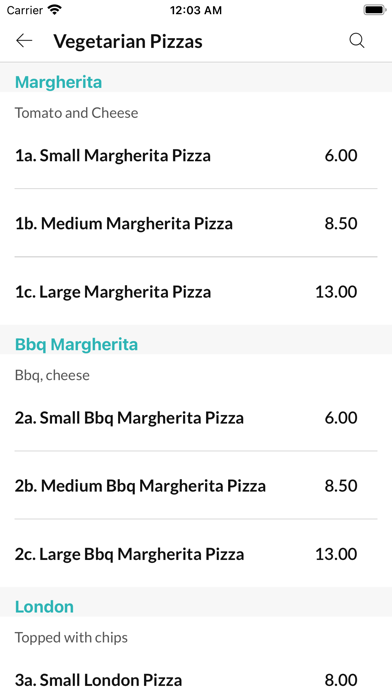 La Bella Pizzeria. Screenshot