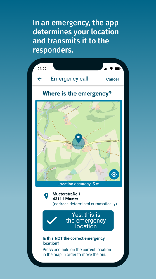 #3. nora - Emergency Call App (iOS) 由: Ministerium des Innern des Landes Nordrhein-Westfalen