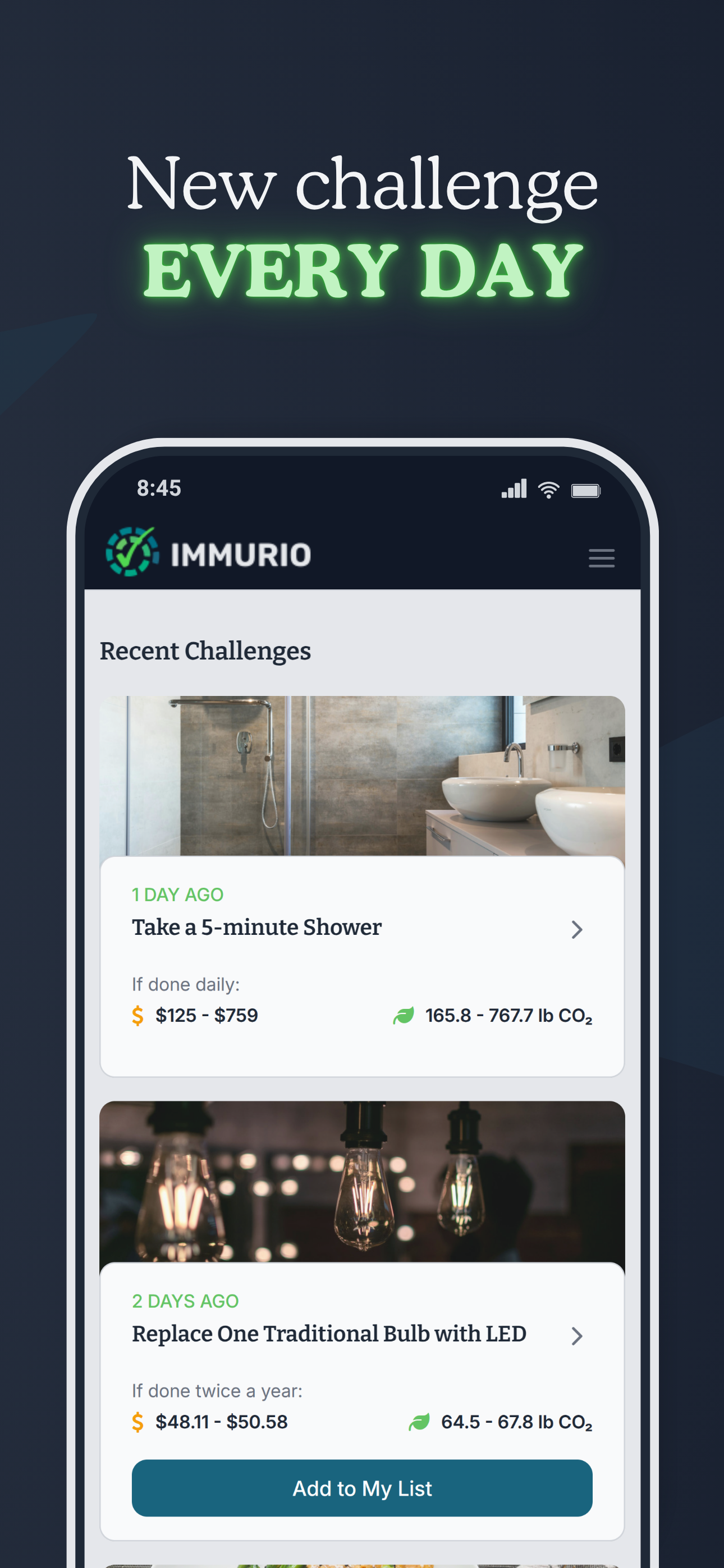 Immurio - Eco Habit Tracker