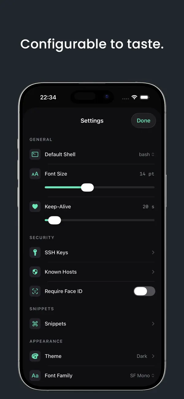 Screenshot #2 pour Ash — SSH Client