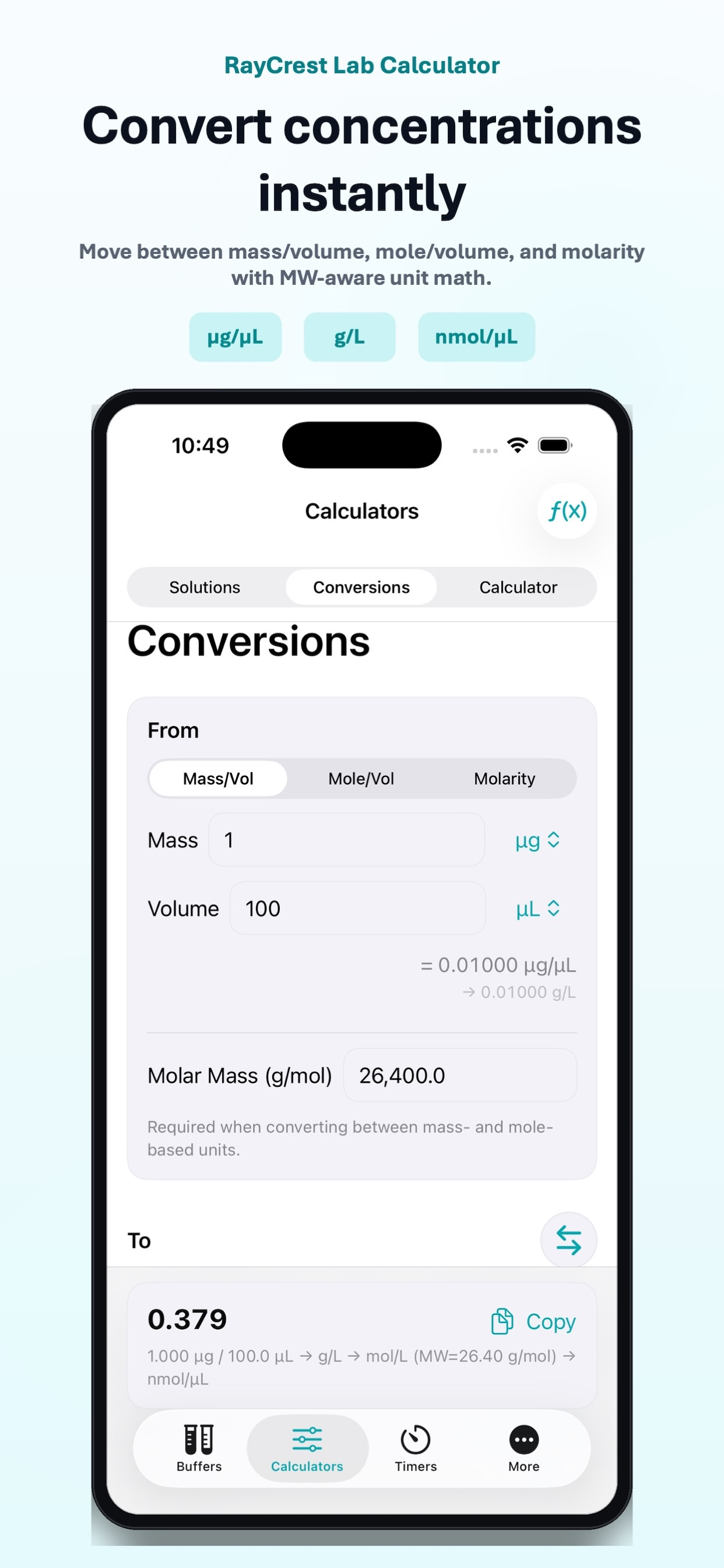 RayCrest Lab Calculator screenshot 5