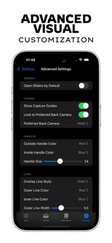 Card Centering Calculator App iPhone screenshot