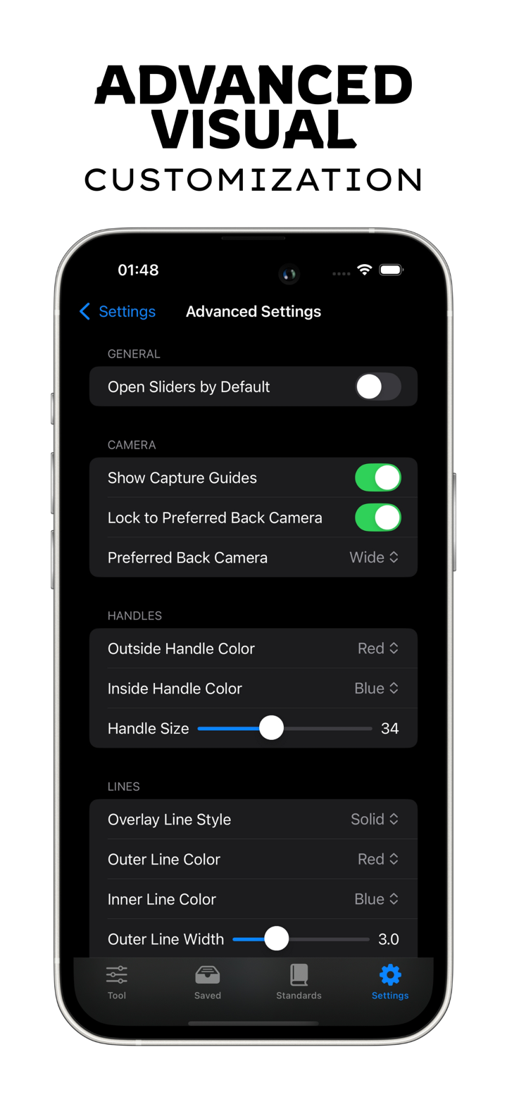 Card Centering Calculator App screenshot 4