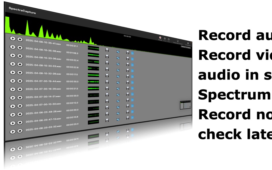 #1. Spectrum Analyzer Recorder (macOS) 来自: Alessandro Gimenes Ferri