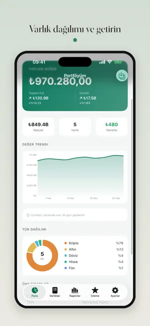 Track stocks, crypto & gold screenshot 2