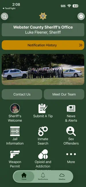 Webster County Sheriff Iowa screenshot 1