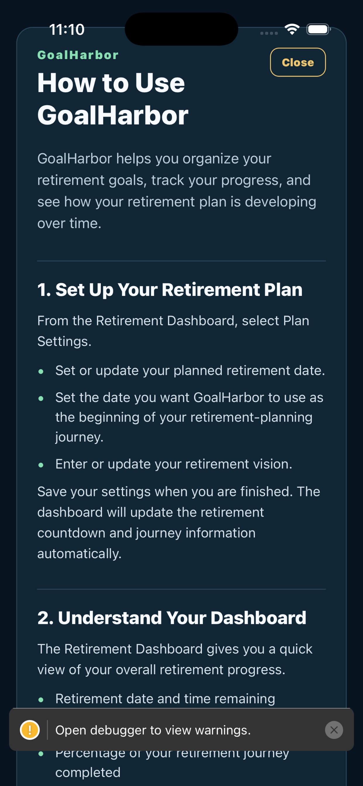 Screenshot 5 of GoalHarbor