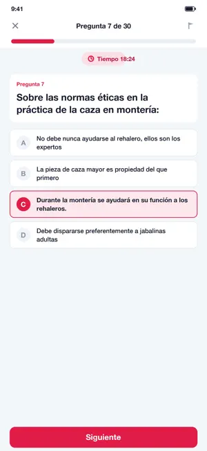 Examen Caza y Náutica Licencia screenshot 3