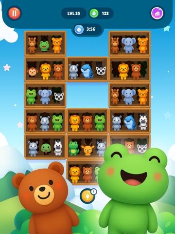 Animal sorting game for kids 3 iPad screenshot