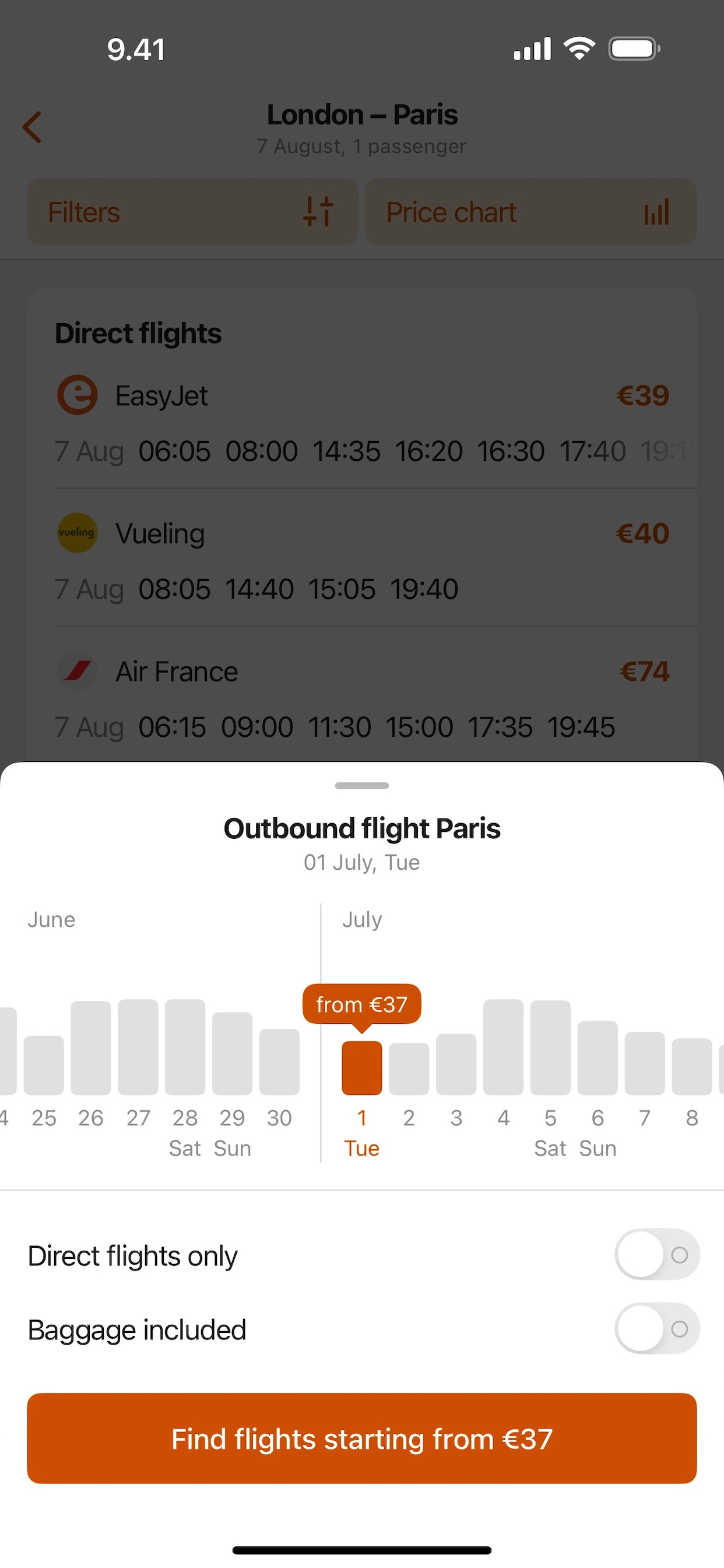 Cheap flights — All airlines