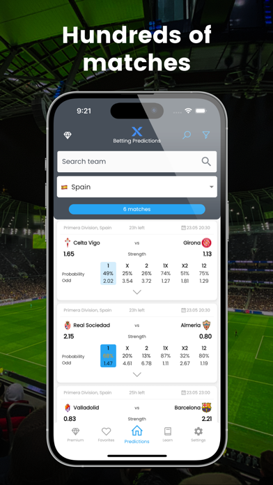 X Betting Predictions Screenshot