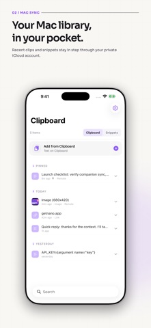 NanoClip - Clipboard Manager screenshot
