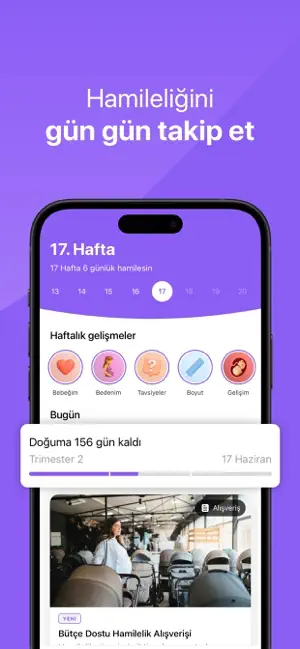 MomMentor - Hamilelik Takibi iPhone screenshot 1