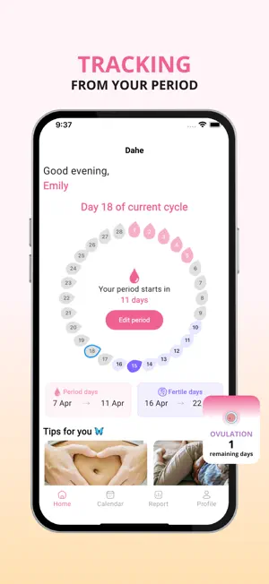 Dahe - Menstrual Calendar screenshot 2