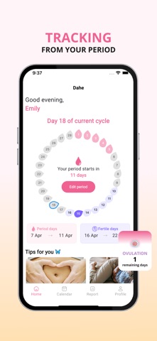 Dahe - Menstrual Calendar Screenshot 2 of 7