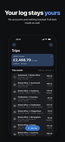 Mileage: Business Trip Tracker screenshot 6