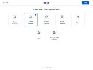 Facilio Visitor Kiosk screenshot 2