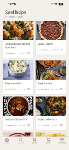 Reduced Recipes screenshot