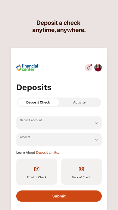 Financial Center First CU Screenshot