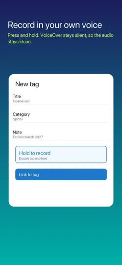 Capture d'écran de TagCraft: Ετικέτες με φωνή sur iPhone 2