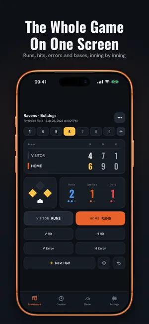 Baseball Pitch Counter & Radar screenshot 3