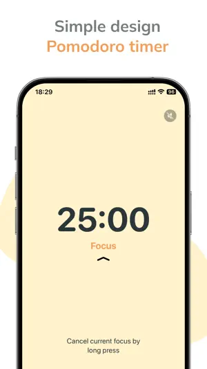 Focusti : pomodoro timer screenshot 1