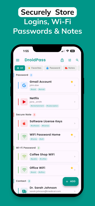 DroidPass Password Manager Screenshot 2 of 7