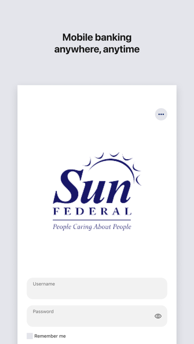Sun Federal Credit Union Screenshot