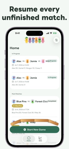 Molkky Score App Möl Log iPhone screenshot