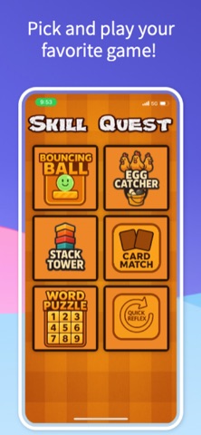 Skill Quest: Mini Game Key iPhone screenshot