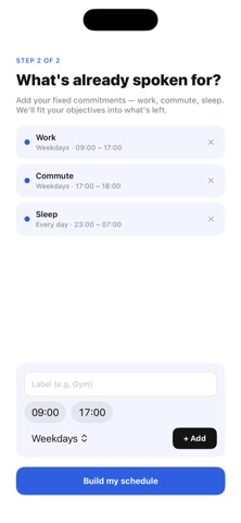 1 Month iPhone screenshot
