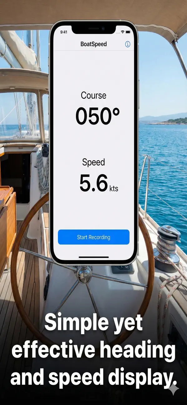 Screenshot #1 pour BoatSpeed - Big numbers