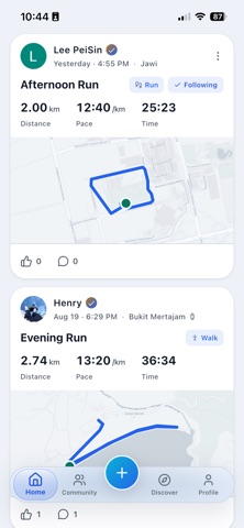 FitFlow: Run Tracker & Social Screenshot 1 of 8