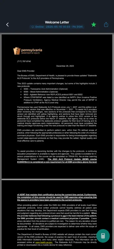 PA EMS Protocols screenshot 6 of 9