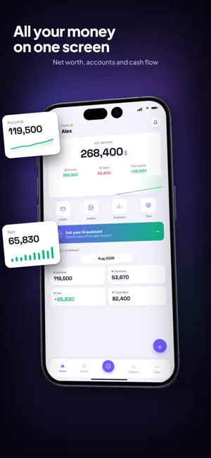 Purecash: Budget & Expenses screenshot 1