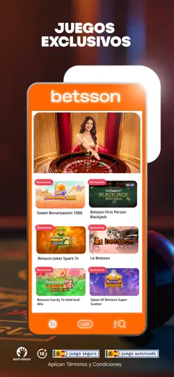 Captura de pantalla de Betsson: Casino Y Apuestas en iPhone 4