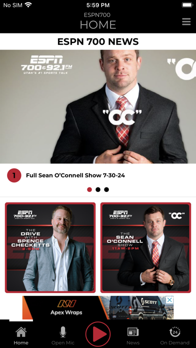 ESPN 700 Radio Screenshot