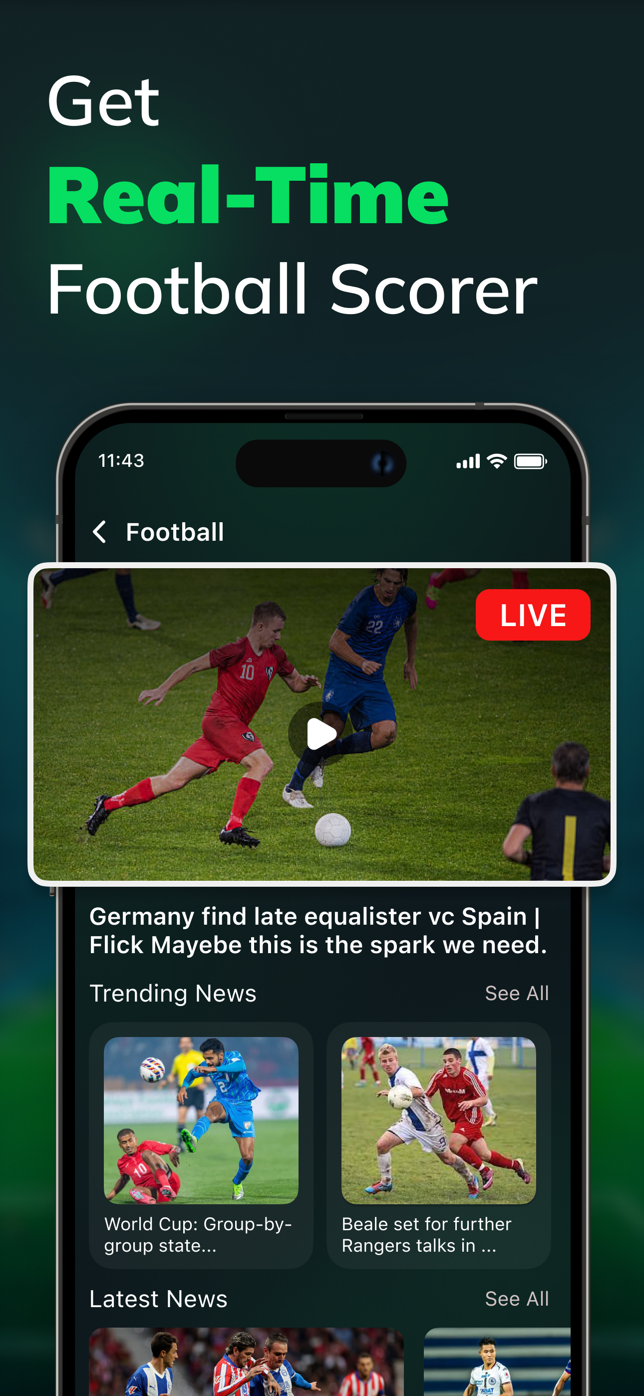 Live Football TV: Soccer Score
