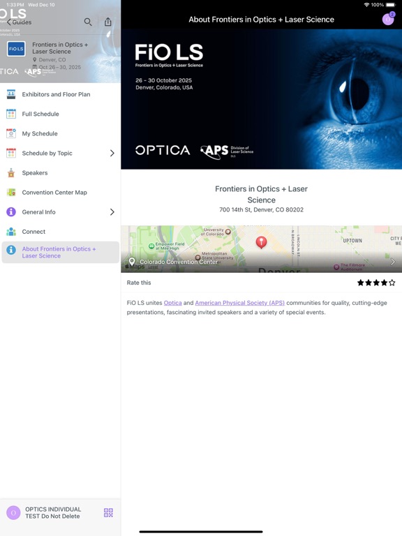 Screenshot #4 pour Optica Events