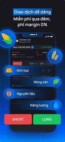 AnfinX - Hàng hoá phái sinh screenshot